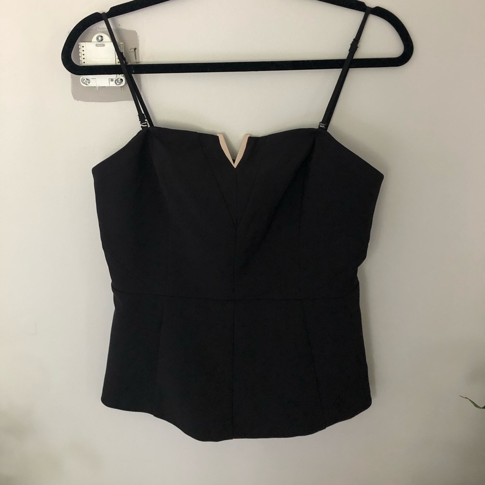 Dynamite Strapless Peplum Top